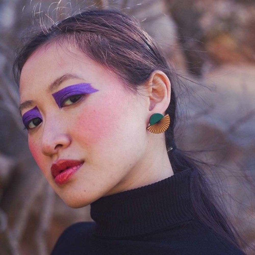 Jewelry - Eclypse wooden earrings - L'ATELIER DES CREATEURS