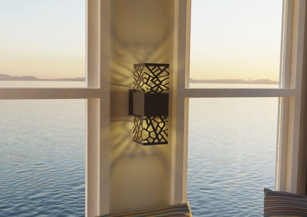 Accessoires de déco extérieure - Lampe murale double – Collection Corail. - ALUMÉ