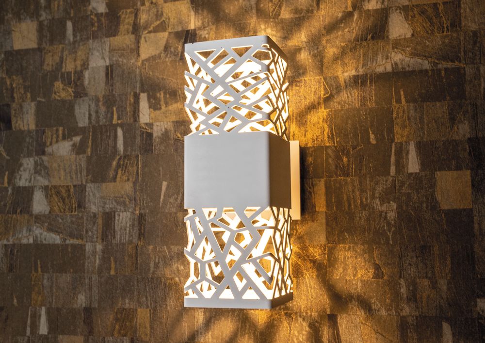 Accessoires de déco extérieure - Lampe murale double – Collection Corail. - ALUMÉ