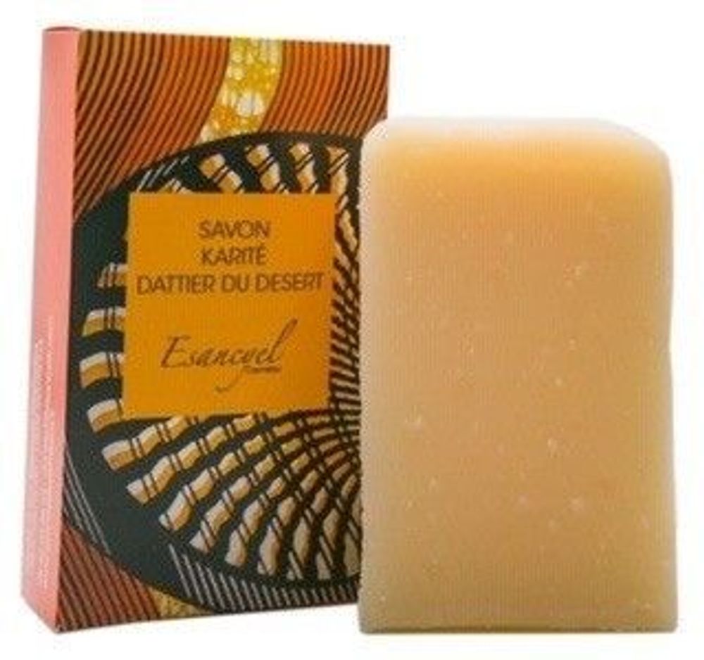 Soaps - Extra-mild handmade soap with shea butter and desert date palm oil -100g - L'ATELIER DES CREATEURS