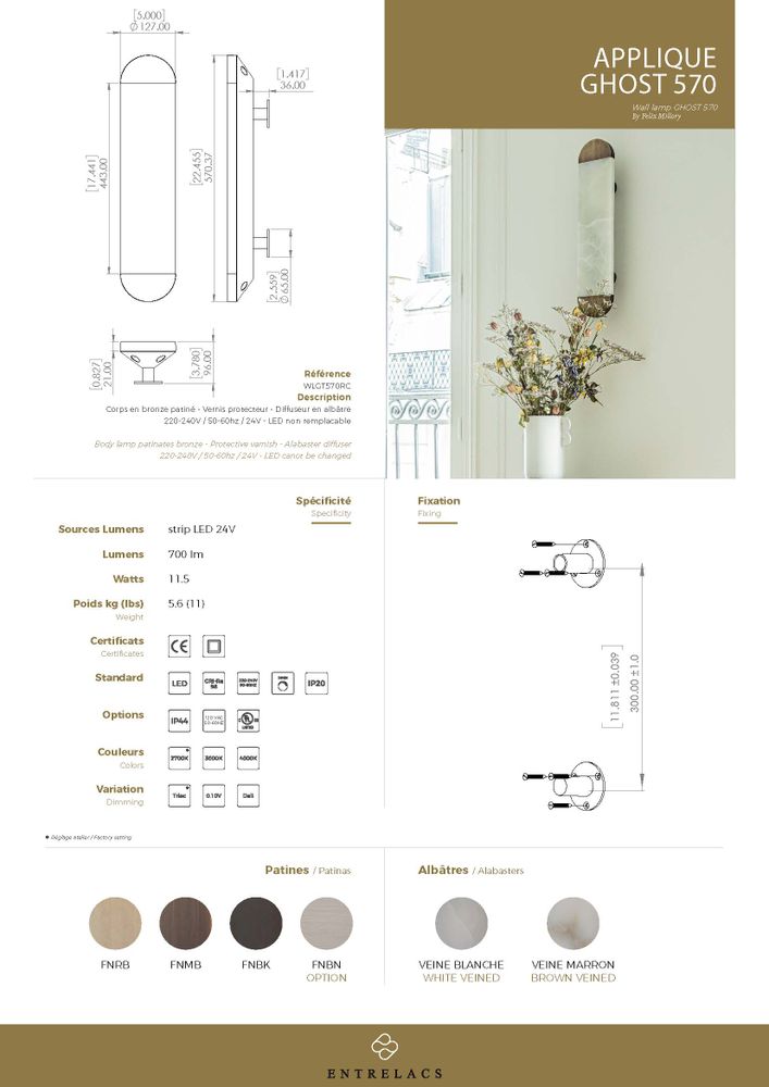 Wall lamps - “Ghost” wall lamp by Felix Millory - ENTRELACS