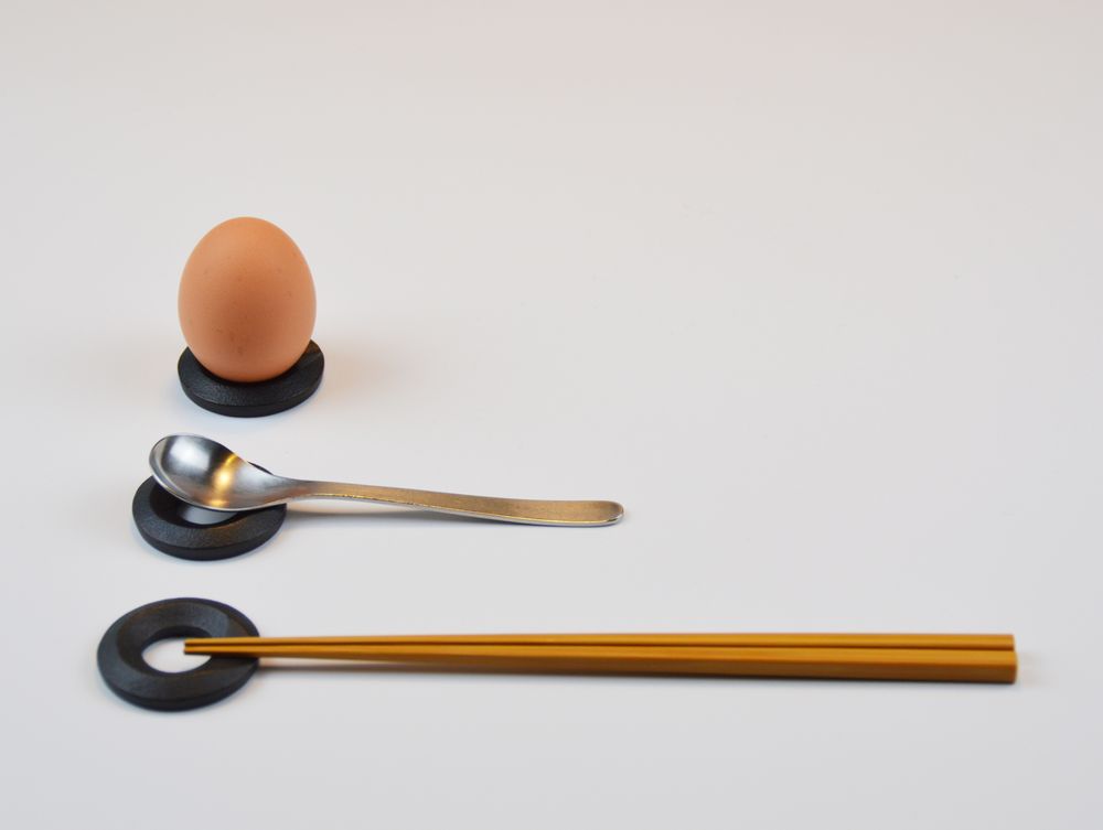 Cutlery set - Cast iron chopsticks rest/Round - CHUSHIN KOBO