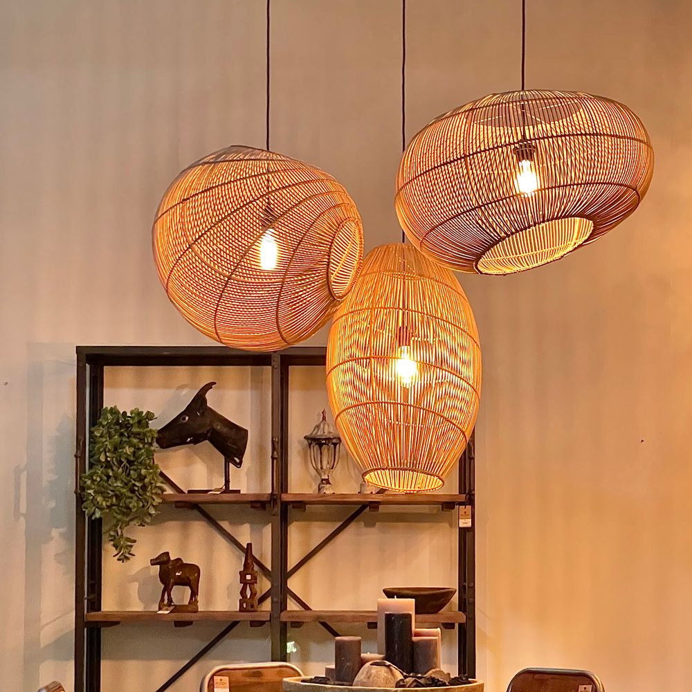 Suspensions - Lampe Luna Sphere naturel - RAW MATERIALS