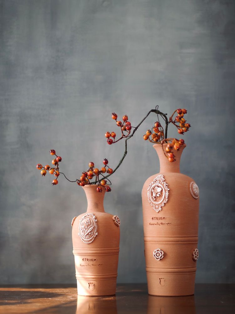 Vases - Anastasia, vase en terre cuite, vase à fleurs - ATRIUM DESIGN STUDIO