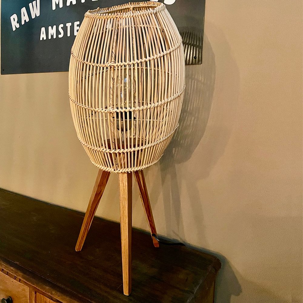 Lampes de table - Lampe de table Luna Halo naturel - RAW MATERIALS