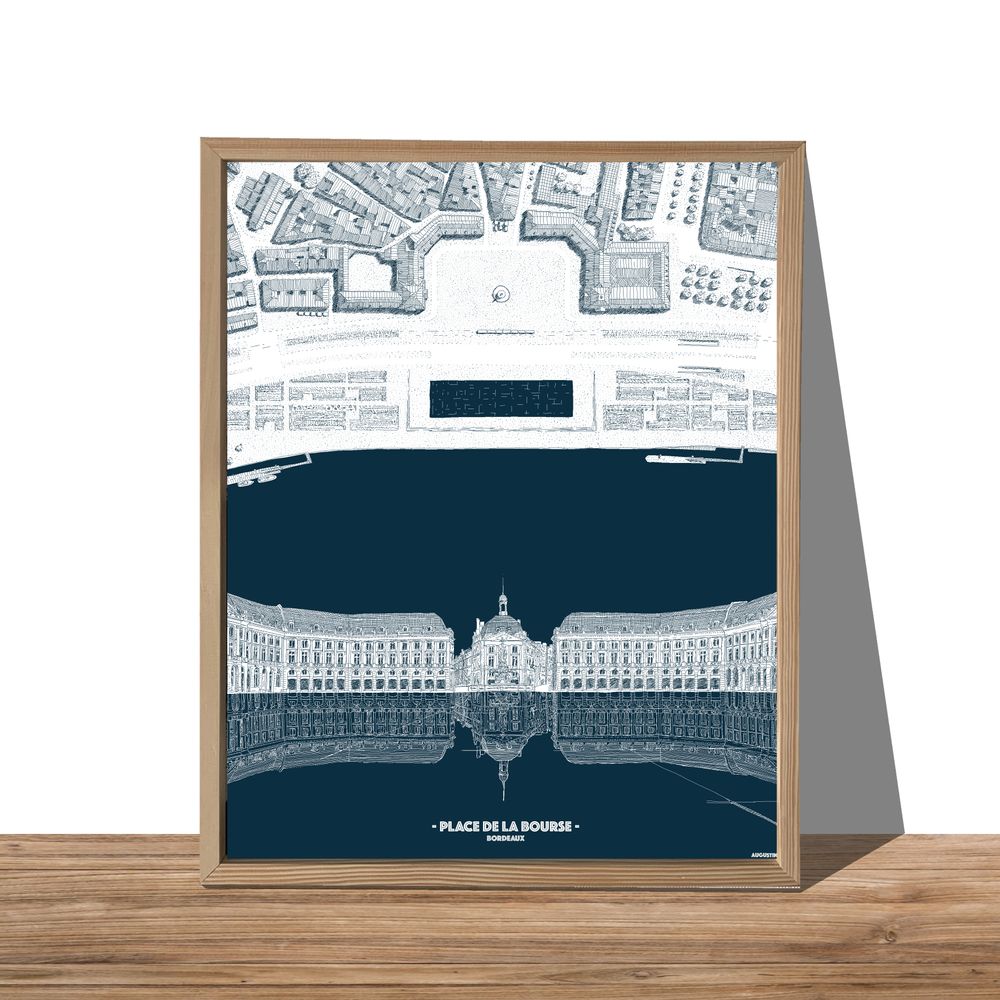 Poster - BURGUNDY - AUGUSTIN