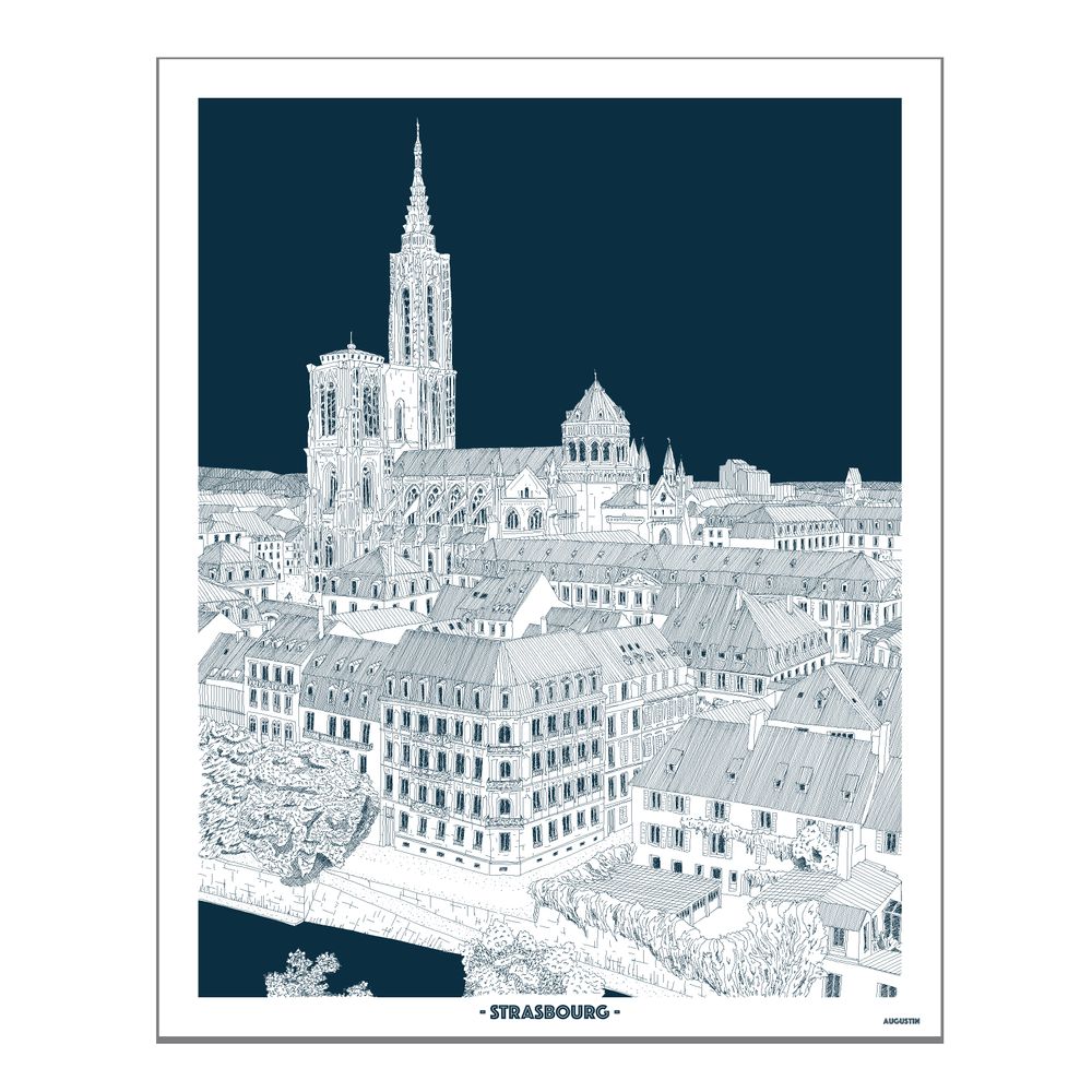 Poster - STRASBOURG - AUGUSTIN