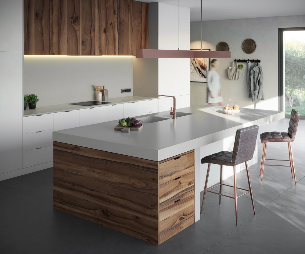Kitchens furniture - Cincel Grey - COSENTINO