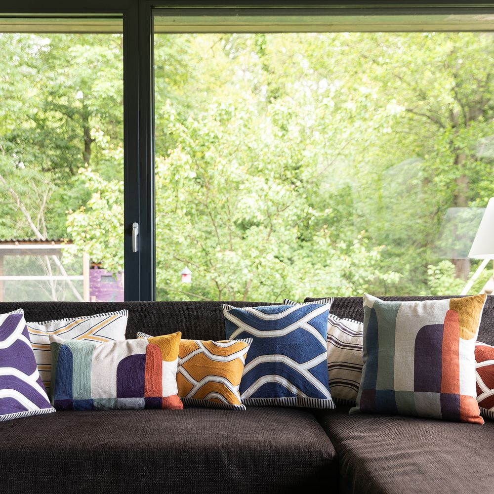 Fabric cushions - ZEFF JOHAN Cushions and Quilts - MAISON VIVARAISE - SDE VIVARAISE WINKLER