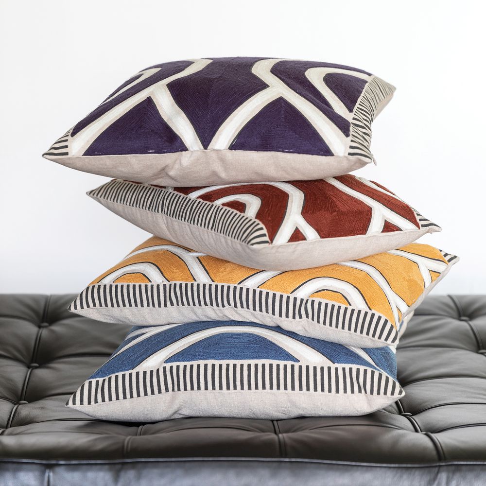 Fabric cushions - ZEFF JOHAN Cushions and Quilts - MAISON VIVARAISE - SDE VIVARAISE WINKLER