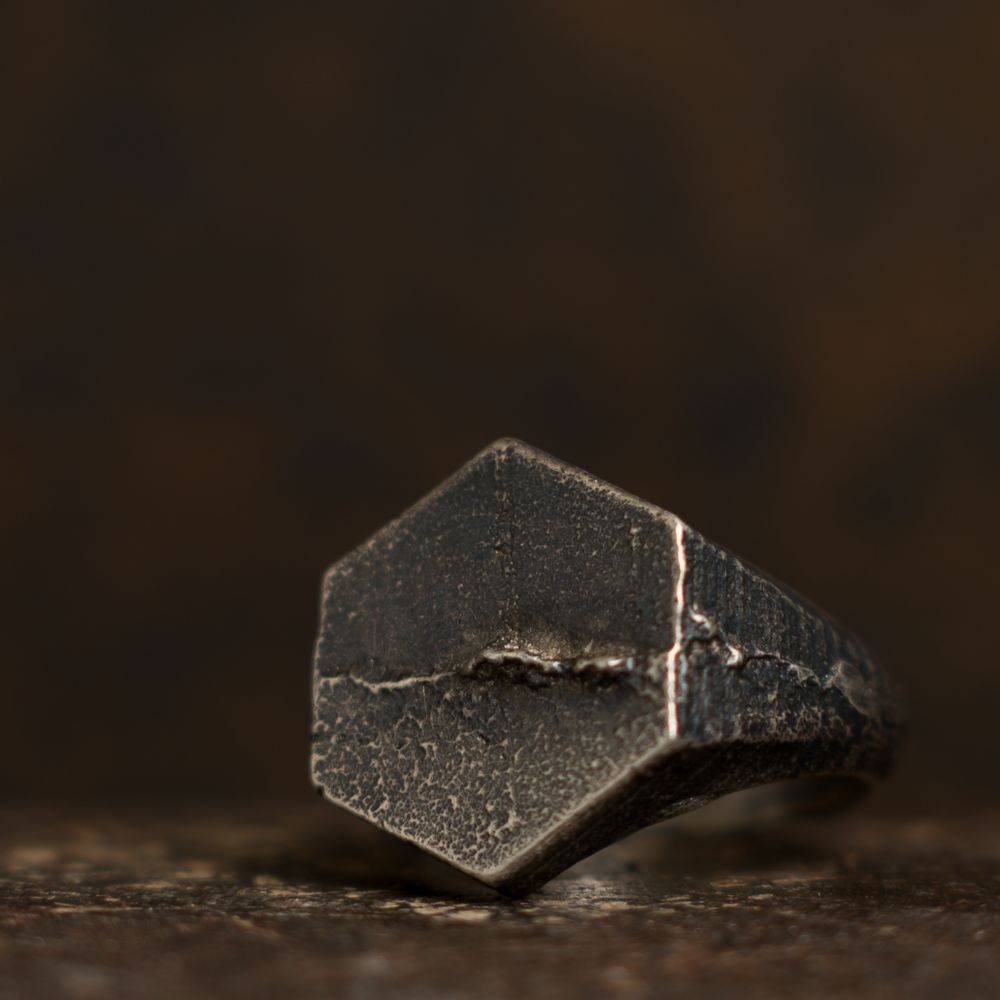 Bijoux - Chevalière Hexagonale - ATELIER SEPTENTRION