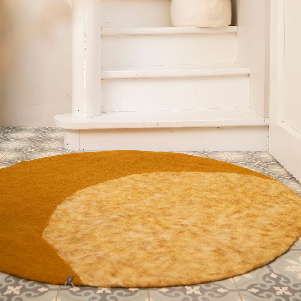 Autres tapis - TAPIS CLOUDY & MOONLIGHT - Faits main en feutre - MUSKHANE