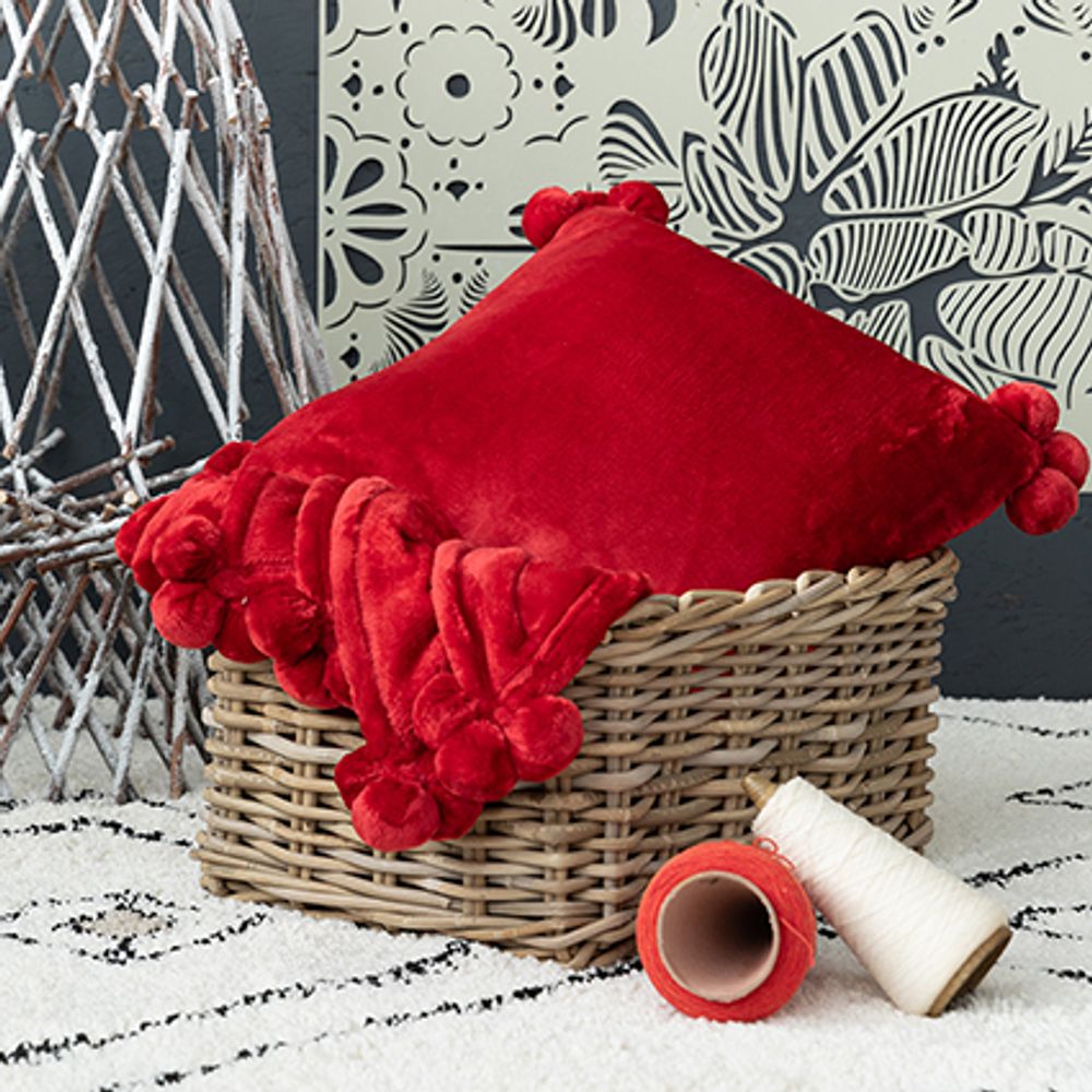 Coussins textile - Coussins et déco TENDER POMPONS - MAISON VIVARAISE - SDE VIVARAISE WINKLER