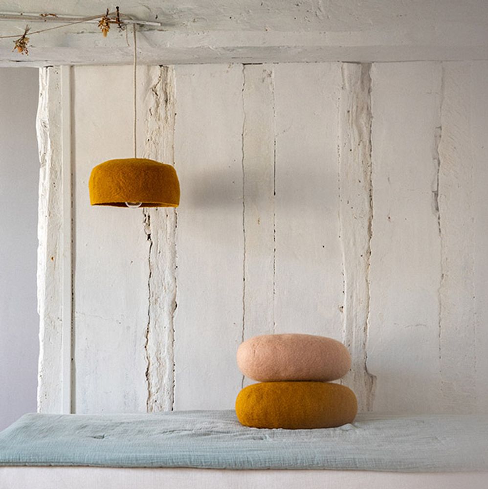Luminaires pour enfant - ABAT-JOUR YOURTE - Fait-main en feutre - MUSKHANE