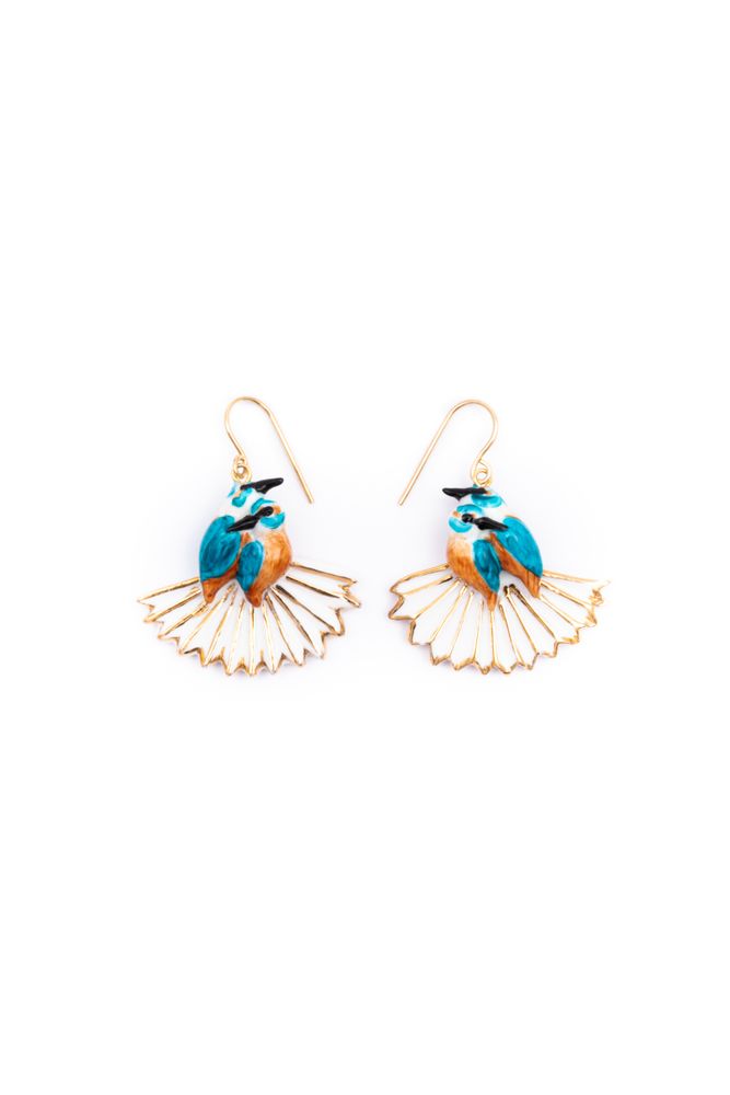Jewelry - Birds on a fan earrings - NACH