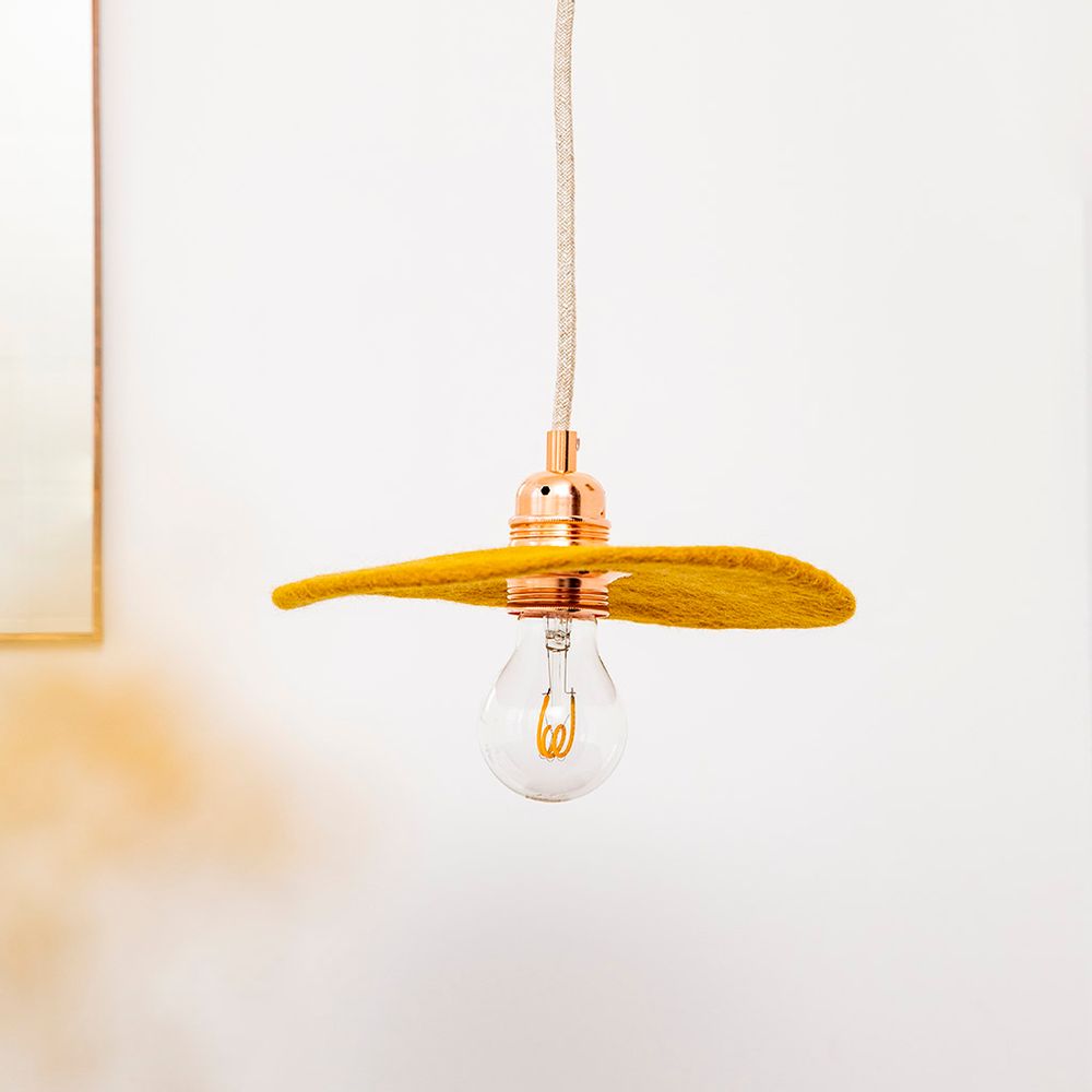 Objets design - SUSPENSION FULLMOON - Fait-main en feutre - MUSKHANE