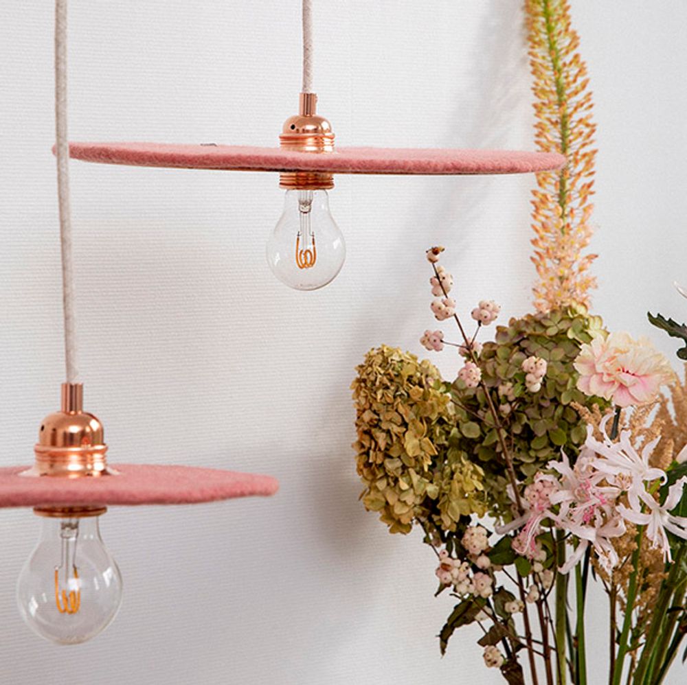 Objets design - SUSPENSION FULLMOON - Fait-main en feutre - MUSKHANE