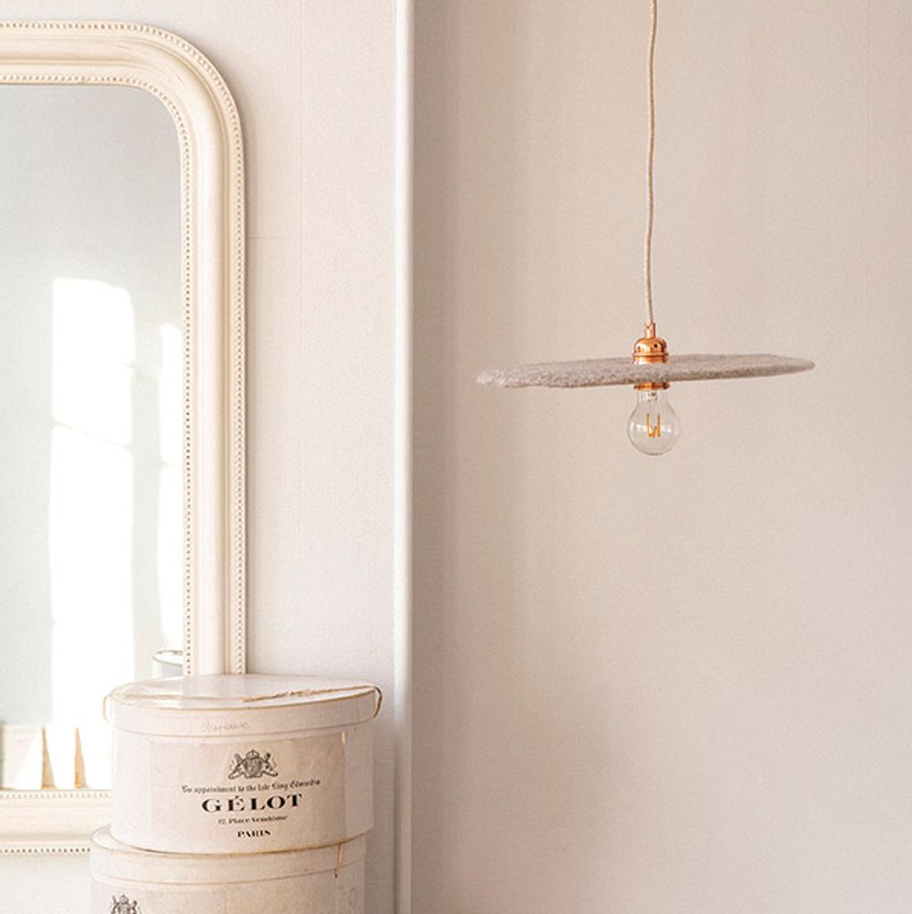Objets design - SUSPENSION FULLMOON - Fait-main en feutre - MUSKHANE