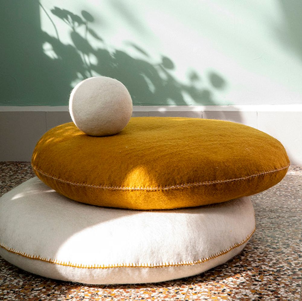 Coussins - COUSSIN CHAKRA - Feutre & kapok - MUSKHANE