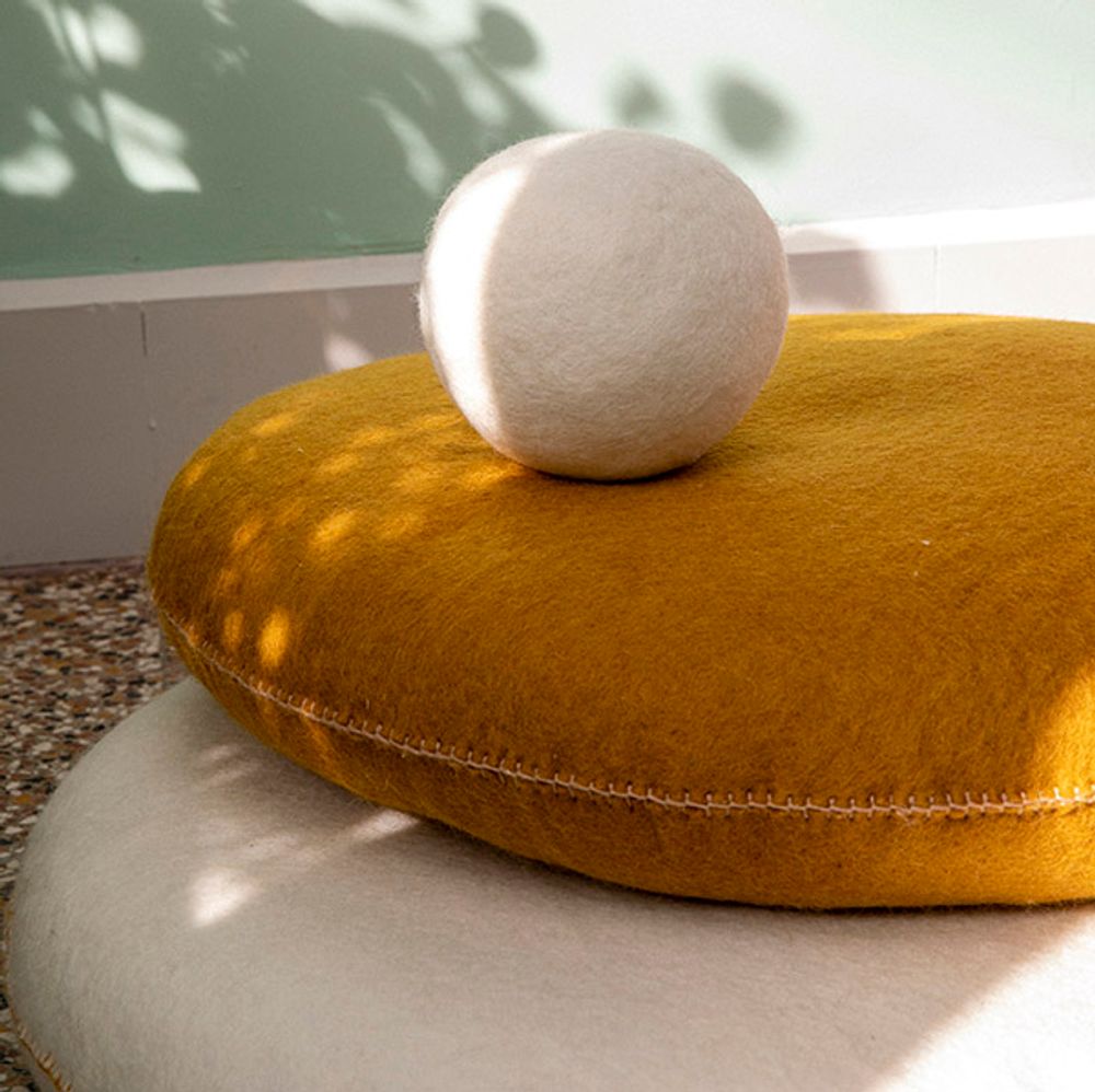 Coussins - COUSSIN CHAKRA - Feutre & kapok - MUSKHANE