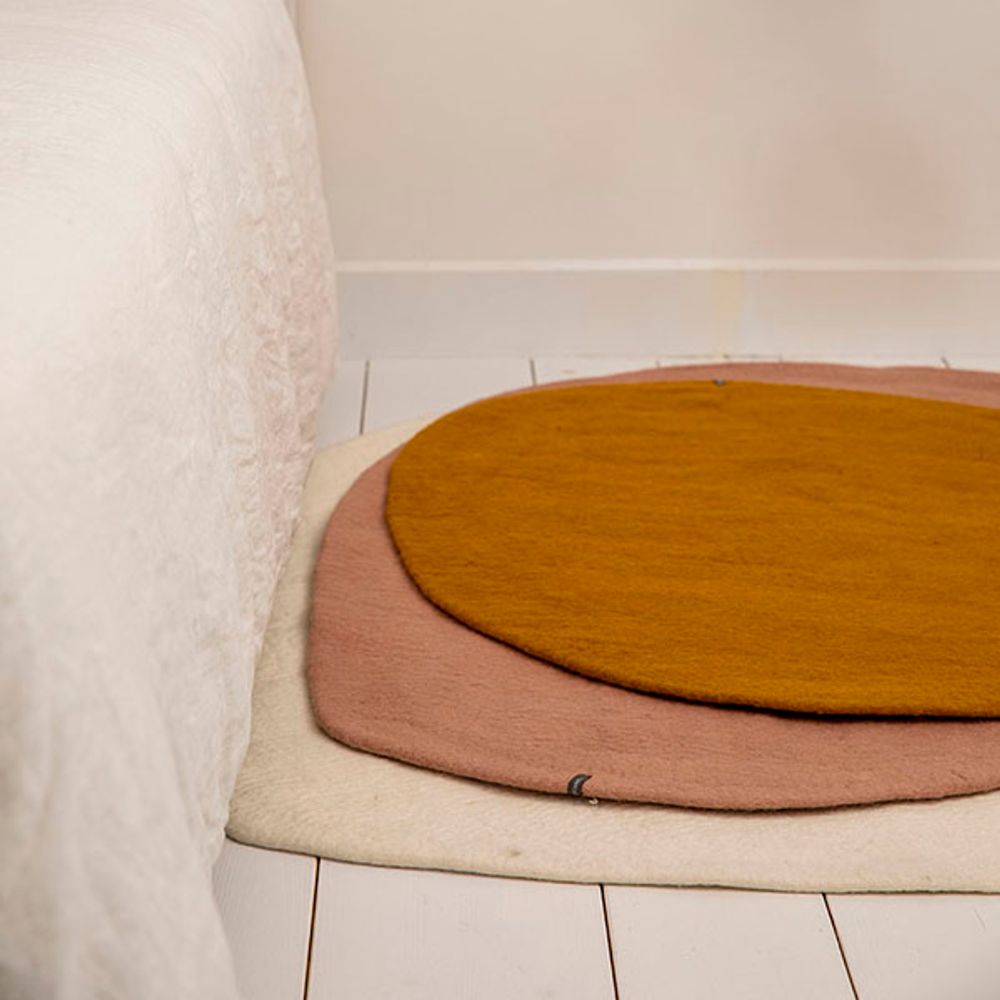 Rugs - PEBBLE RUGS - Handmade in felt - MUSKHANE