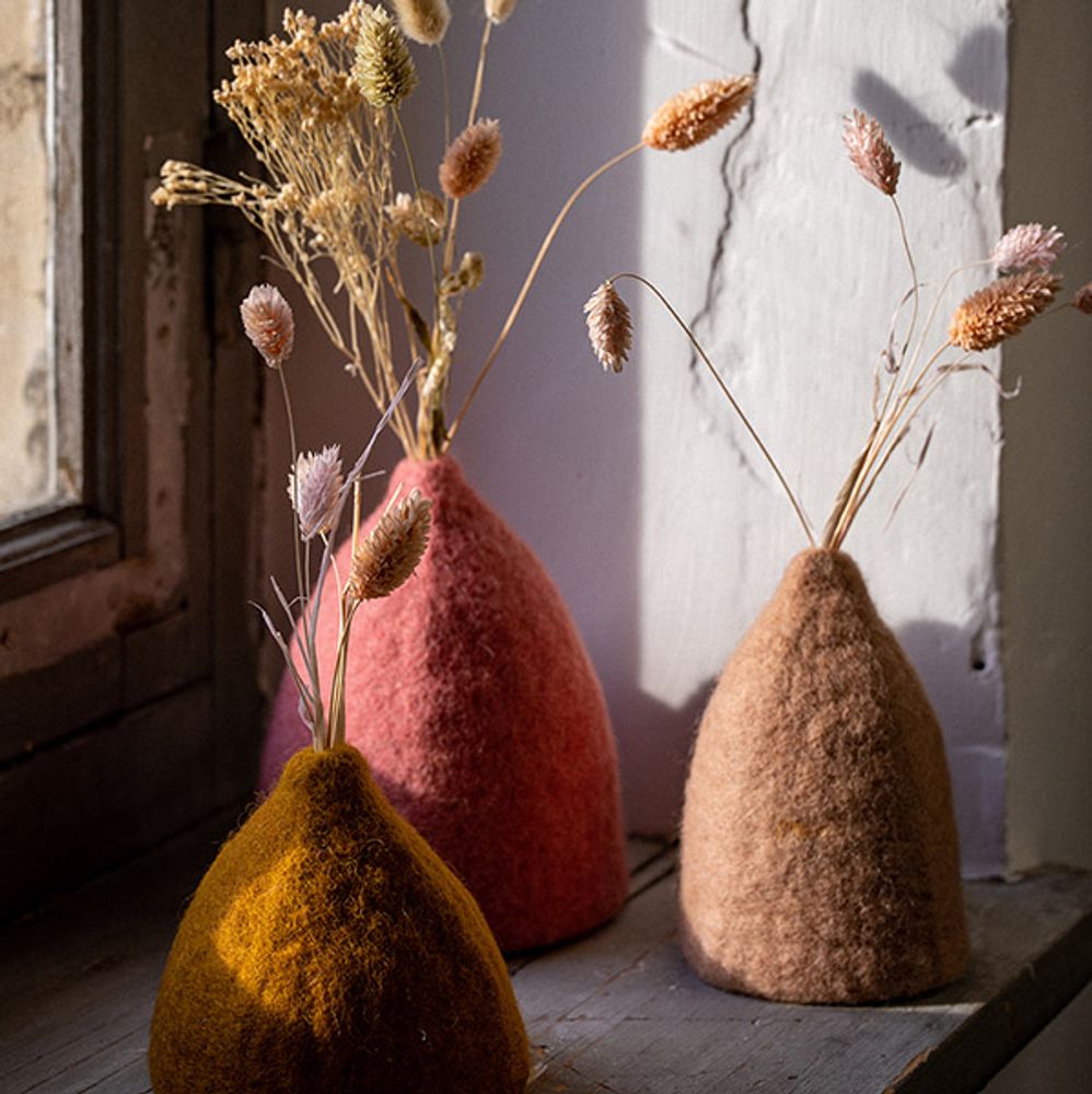Vases - SET OF TINKERBELL VASE COVERS - Hand made in felt - MUSKHANE
