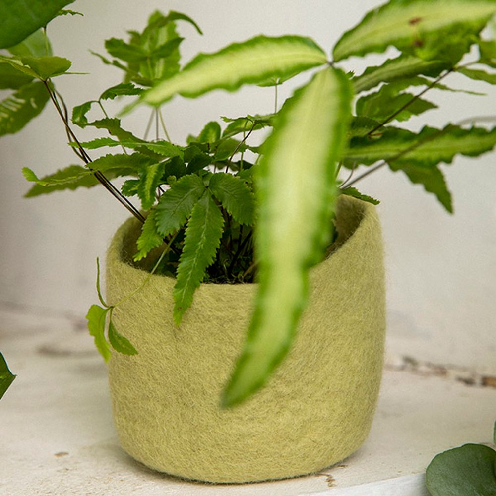 Caskets and boxes - BOWLS & BASKETS - Handmade in felt - MUSKHANE