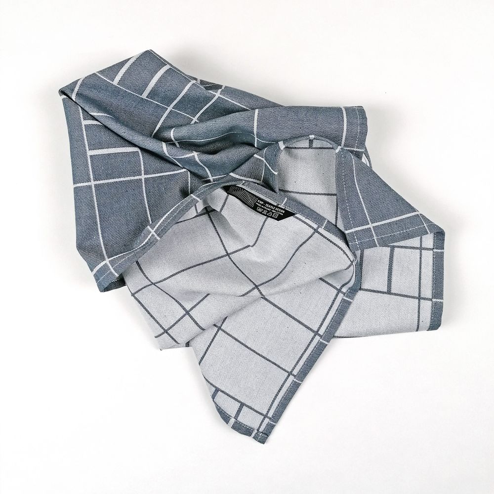 Torchons textile - Essuie de vaisselle BLOCK WINDOW GRID orage - KVP - TEXTILE DESIGN