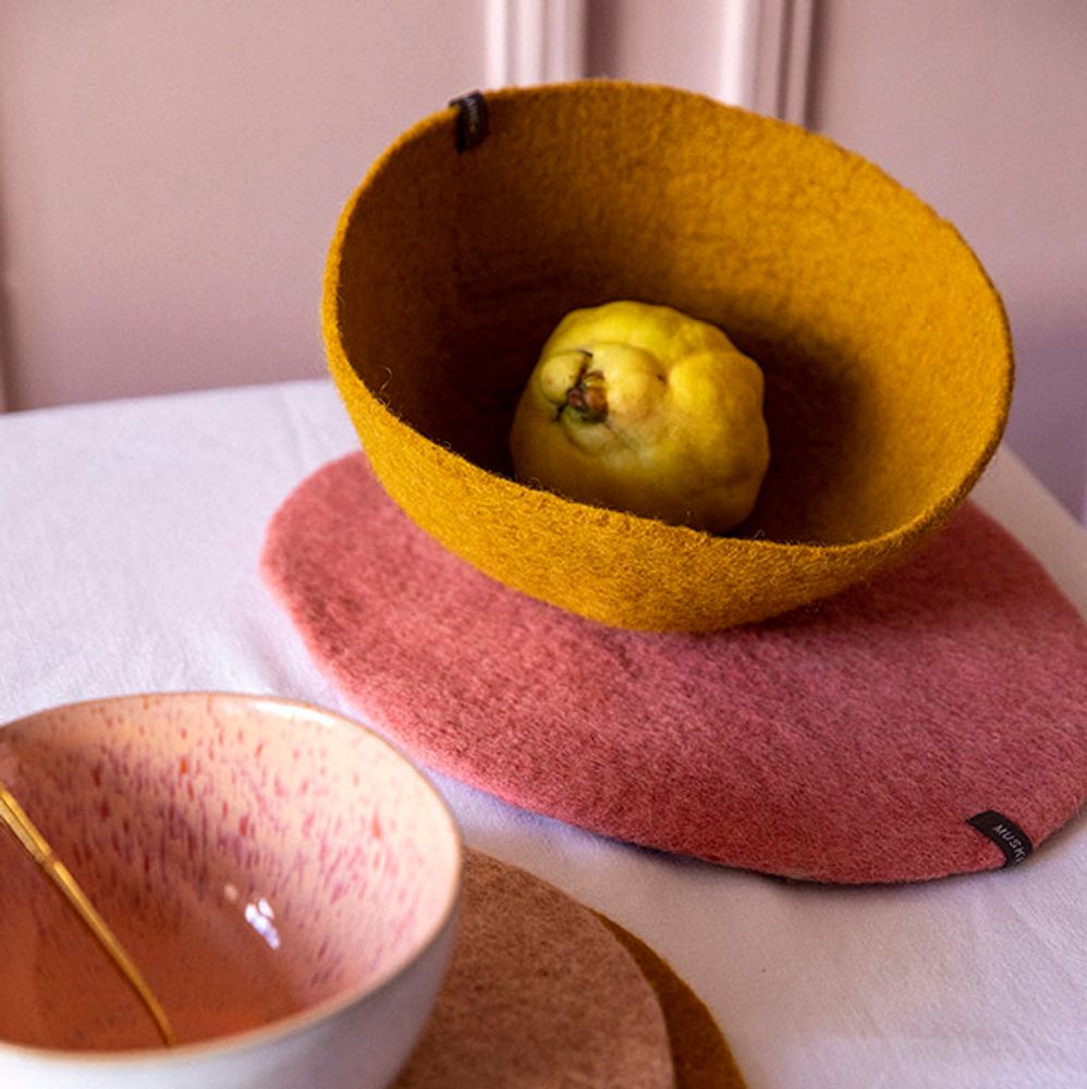 Objets design - PASTILLES & PASTILLES GALETS - Fait-main en feutre - MUSKHANE