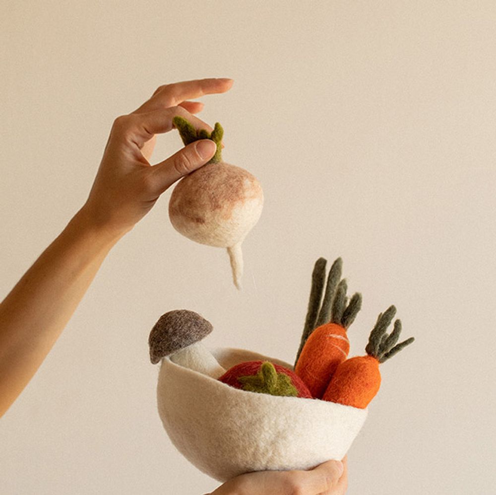 Objets design - LE POTAGER - Fait-main en feutre - MUSKHANE