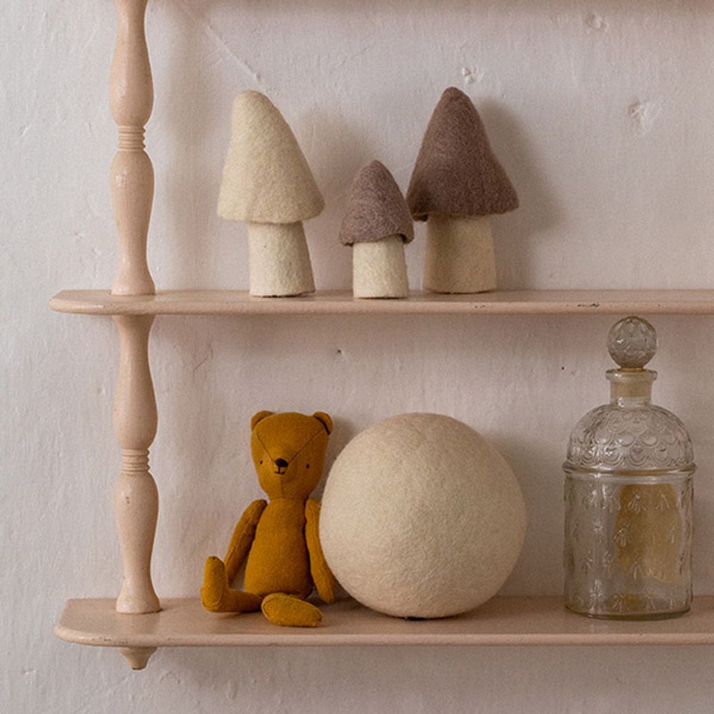 Objets déco enfant - CHAMPIGNONS - Fait-main en feutre - MUSKHANE