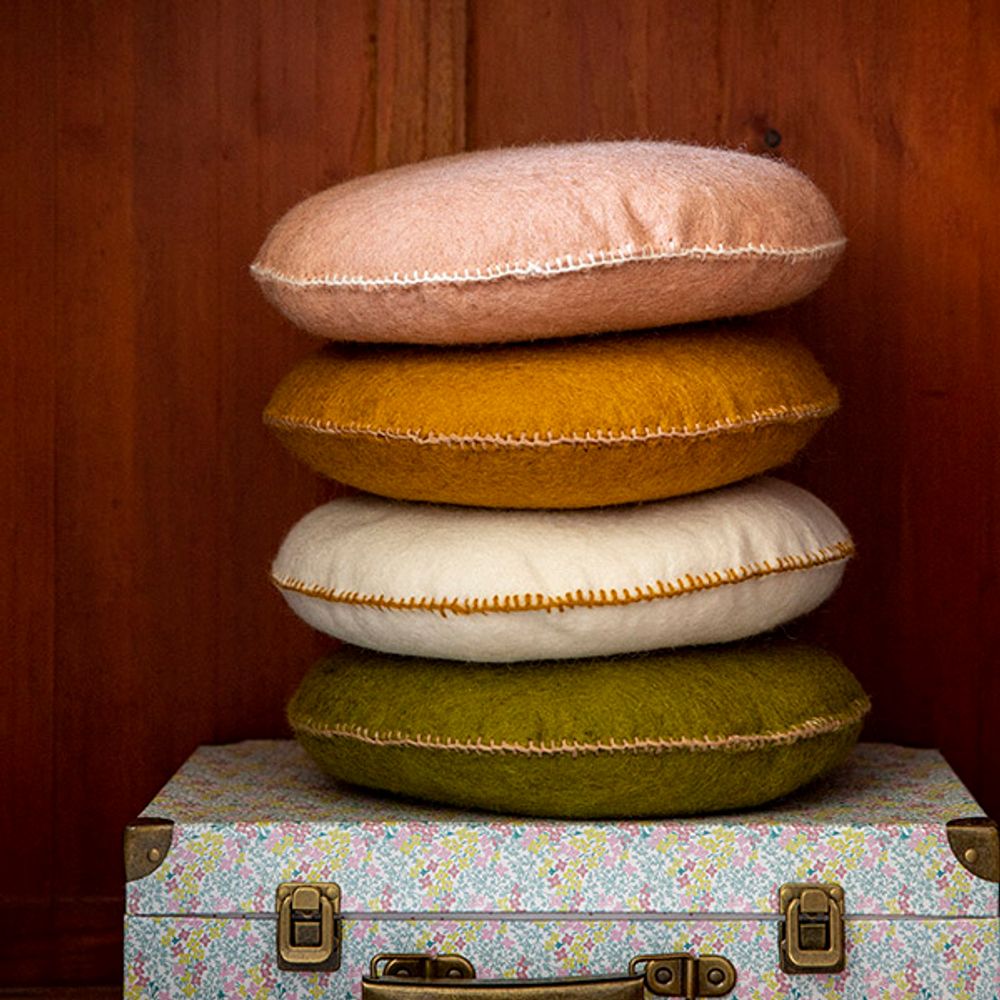 Assises pour bureau - COUSSINS SMARTIES & NOMADES - Fait-main en feutre - MUSKHANE