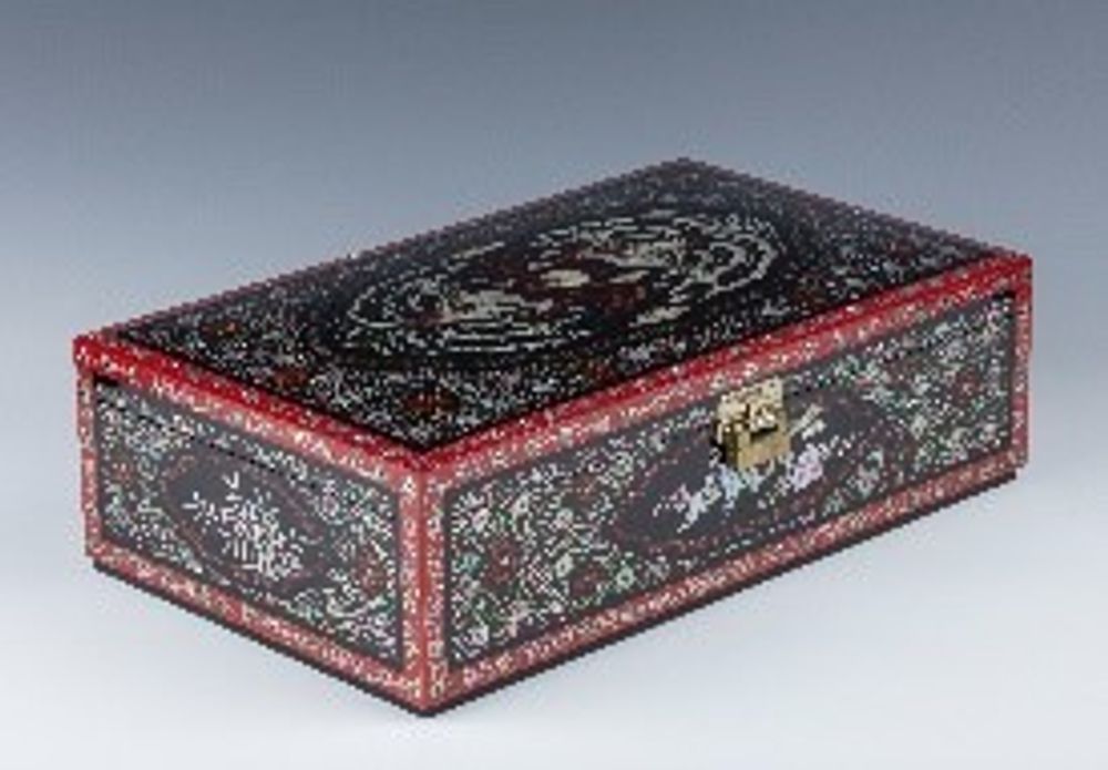 Boîtes de rangement - Porte-documents à motifs floraux Goryeo - KOREAN ROYAL HERITAGE GALLERY