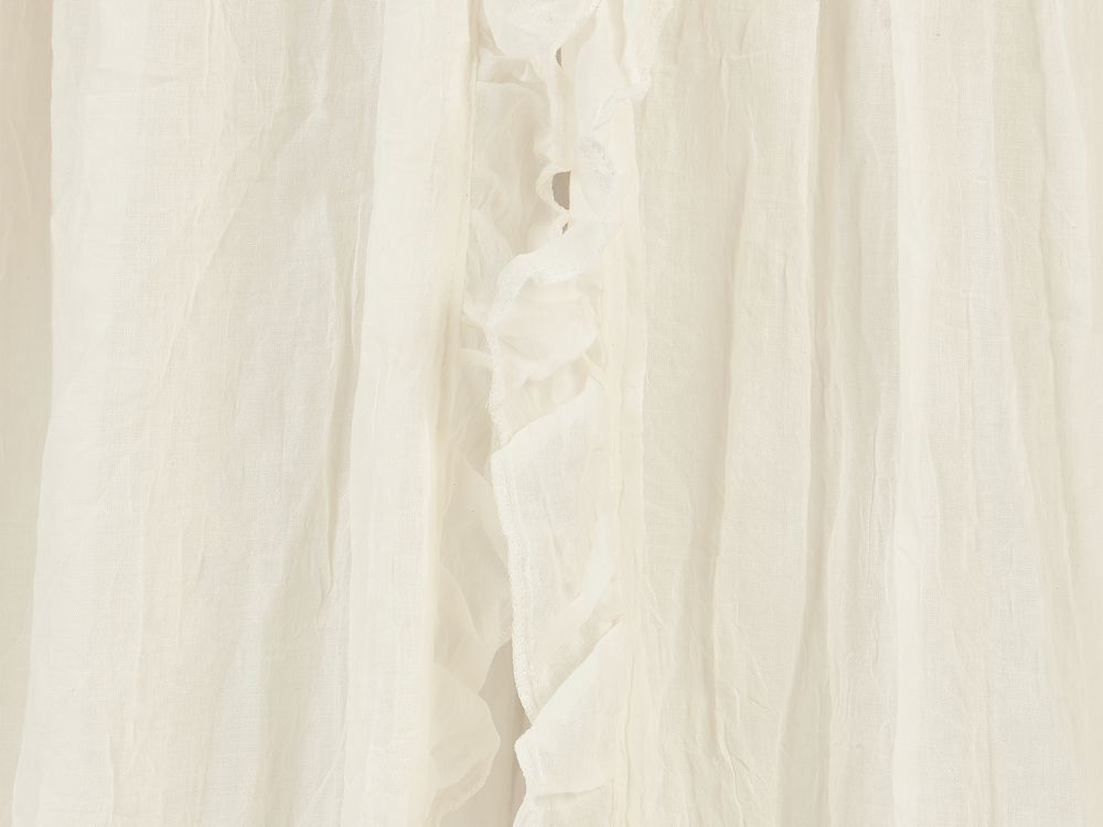 Children's bedrooms - mosquito net vintage 245cm ruffle ivory - JOLLEIN