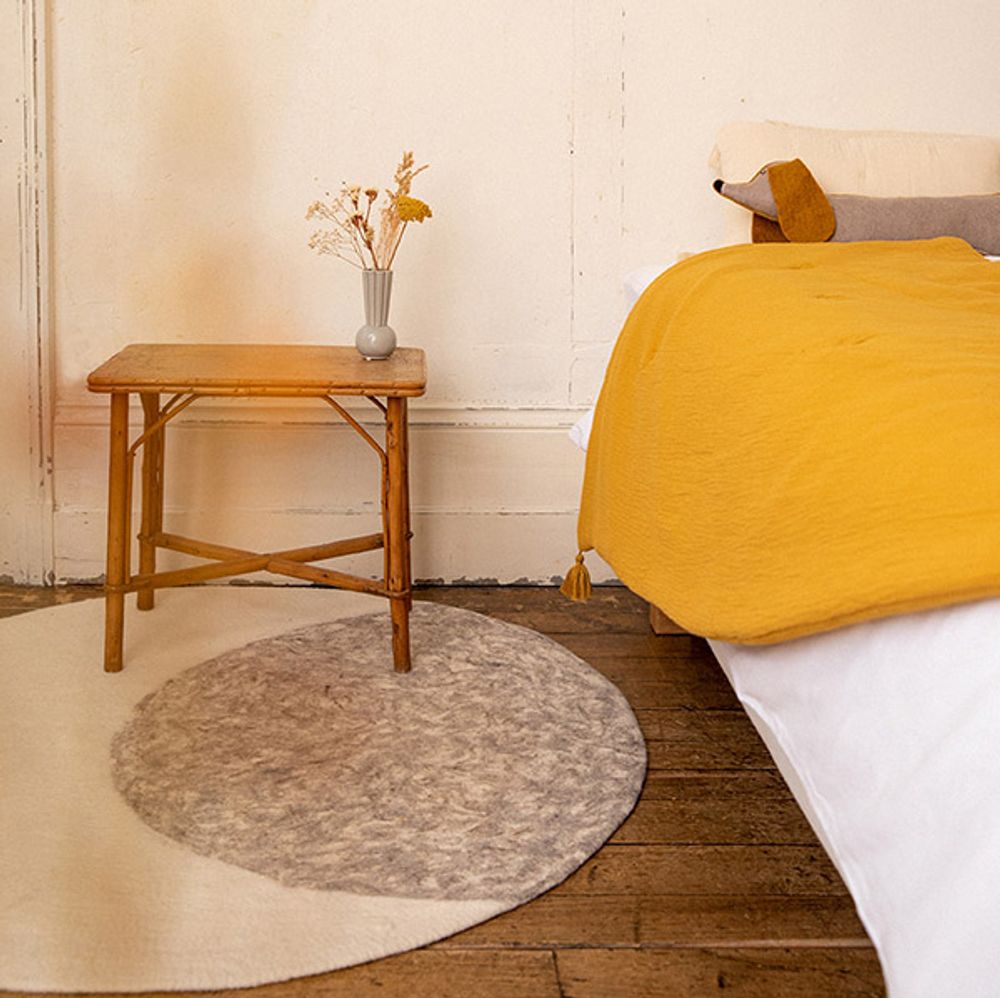 Autres tapis - TAPIS CLOUDY & MOONLIGHT - Faits main en feutre - MUSKHANE
