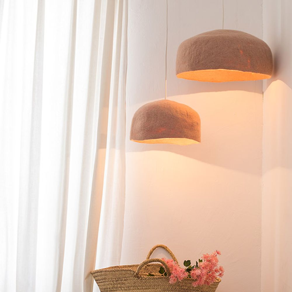 Luminaires pour enfant - ABAT-JOUR YOURTE - Fait-main en feutre - MUSKHANE