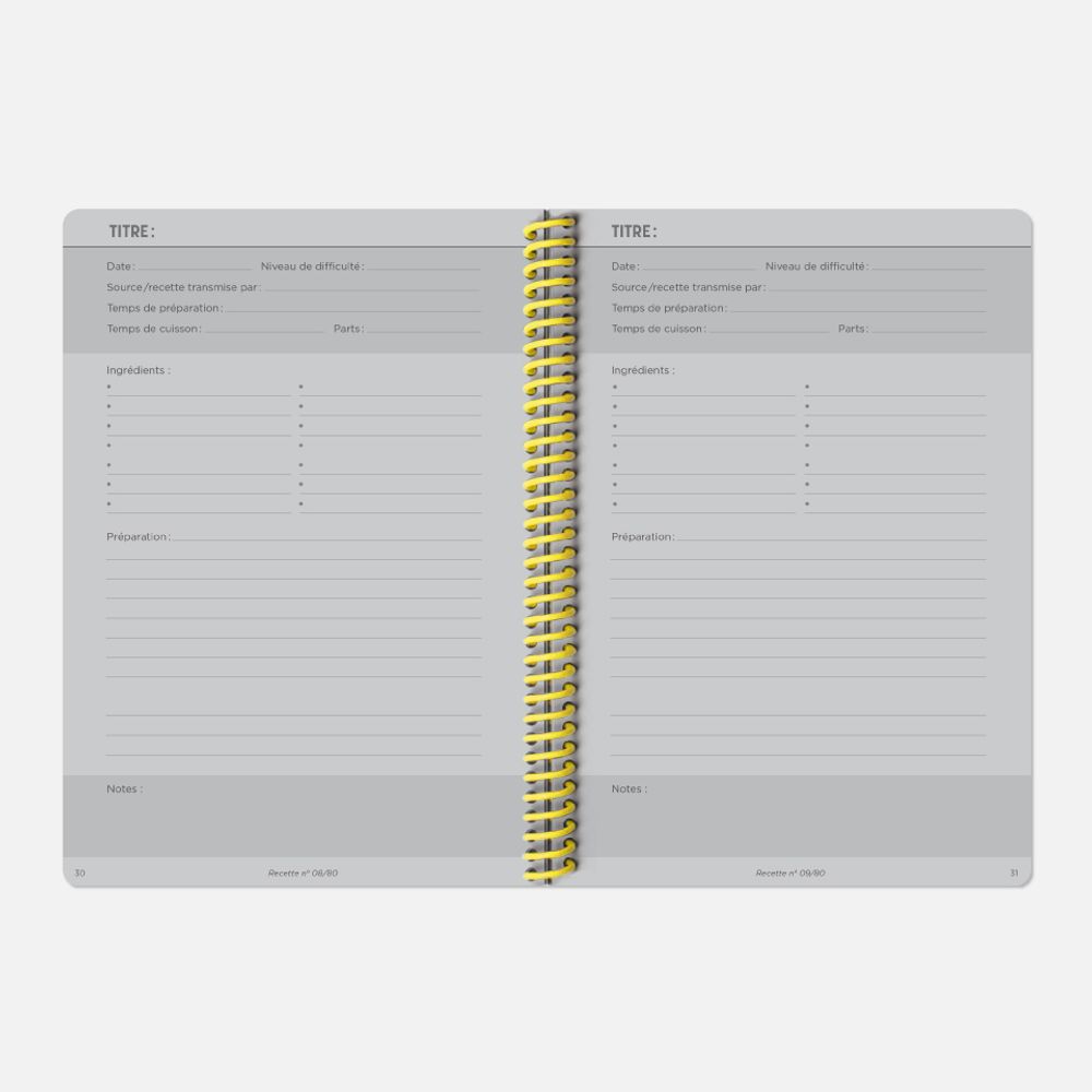 Stationery - The Recipe Book - PAPIER TIGRE