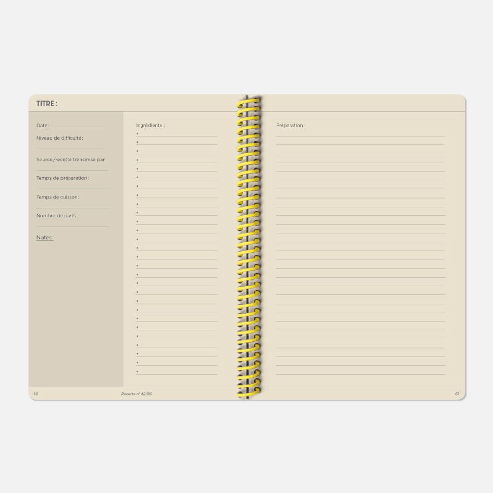 Stationery - The Recipe Book - PAPIER TIGRE