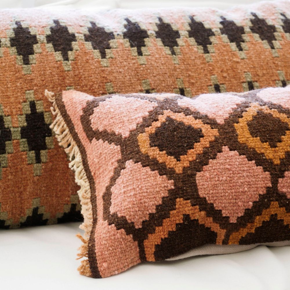Fabric cushions - Wool Tapestry Cushion - MATRIARCA | NATIVE ART