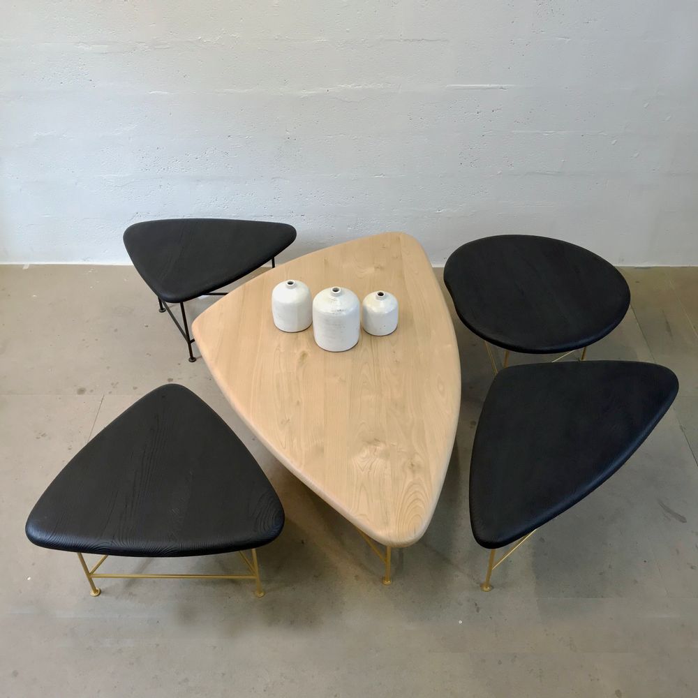 Tables basses - La dérive des continents - DBAY EBENISTE PYROMANE