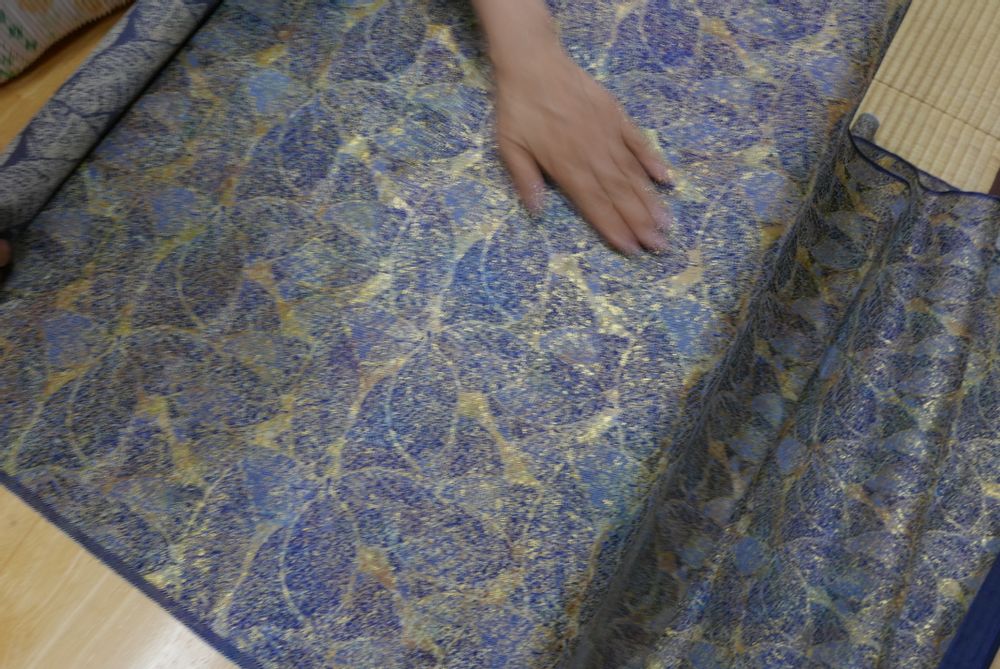 Decorative objects - Kyoto Nishijin Silk Brocade Leaf Vein Large Pattern - NISHIJIN OKAMOTO