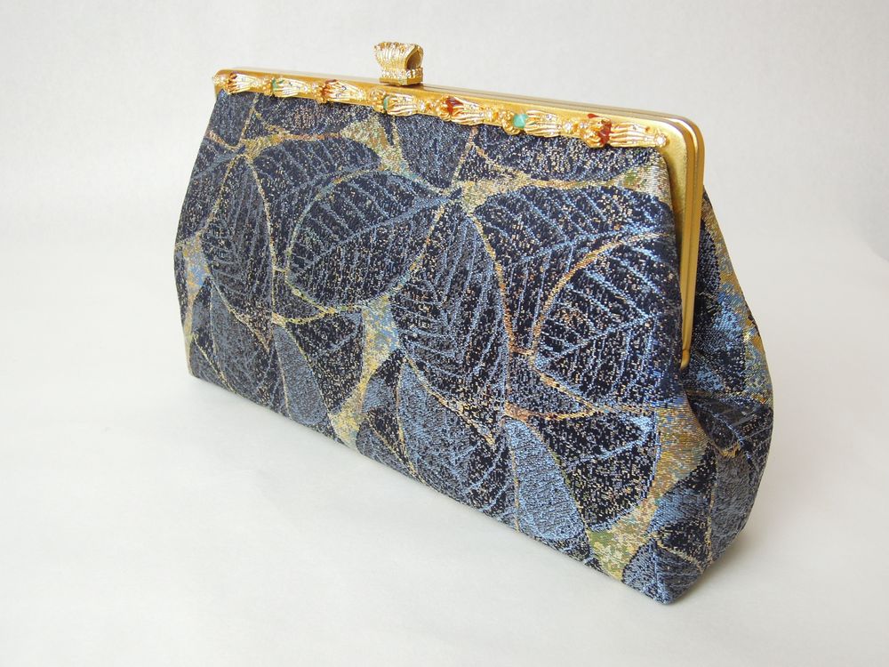 Decorative objects - Kyoto Nishijin Silk Brocade Leaf Vein Large Pattern - NISHIJIN OKAMOTO