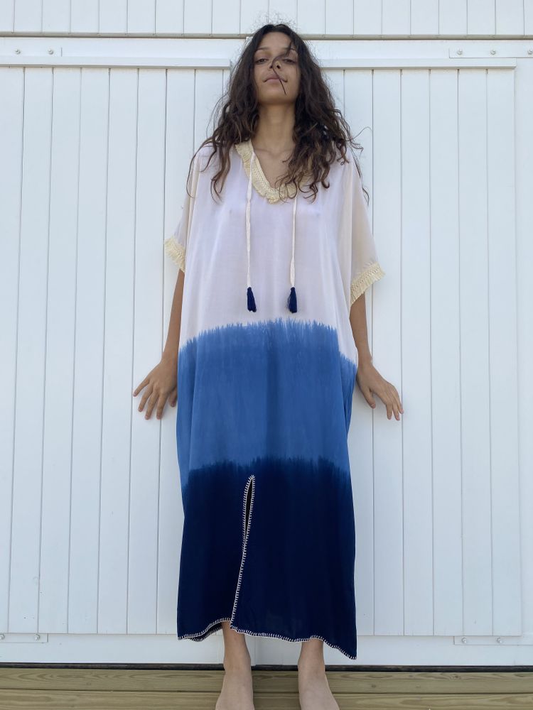 Apparel - Degrade oversized kaftan beach dress - MON ANGE LOUISE
