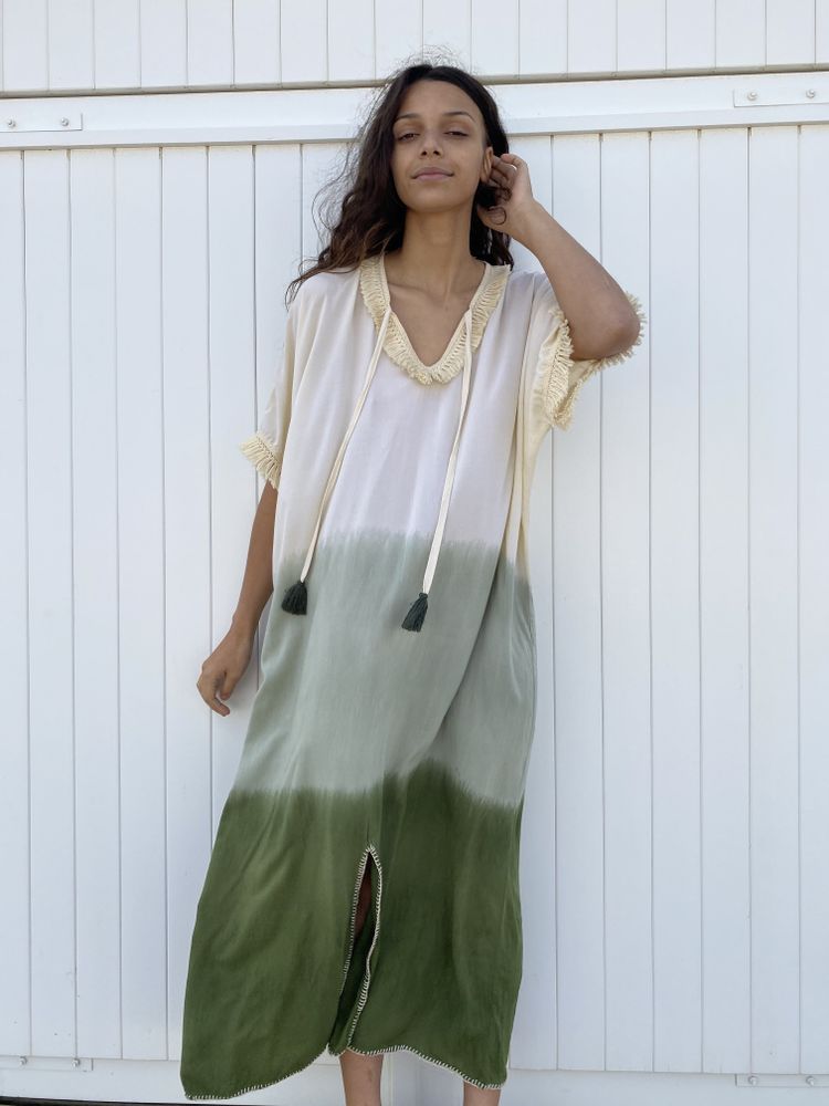 Apparel - Degrade oversized kaftan beach dress - MON ANGE LOUISE