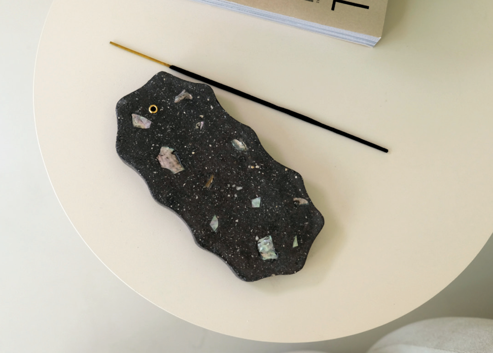 Plateaux - Mini plateau et porte-encens Sea Stone Design Product - NEWTAB-22