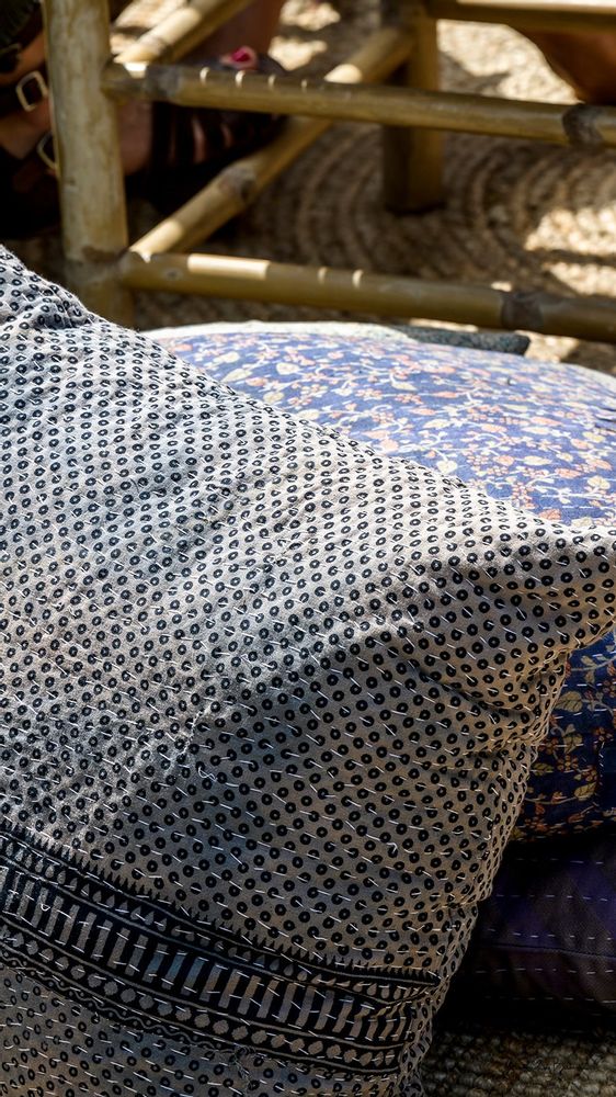 Coussins textile - Coussin Sari Kantha - QUOTE COPENHAGEN APS
