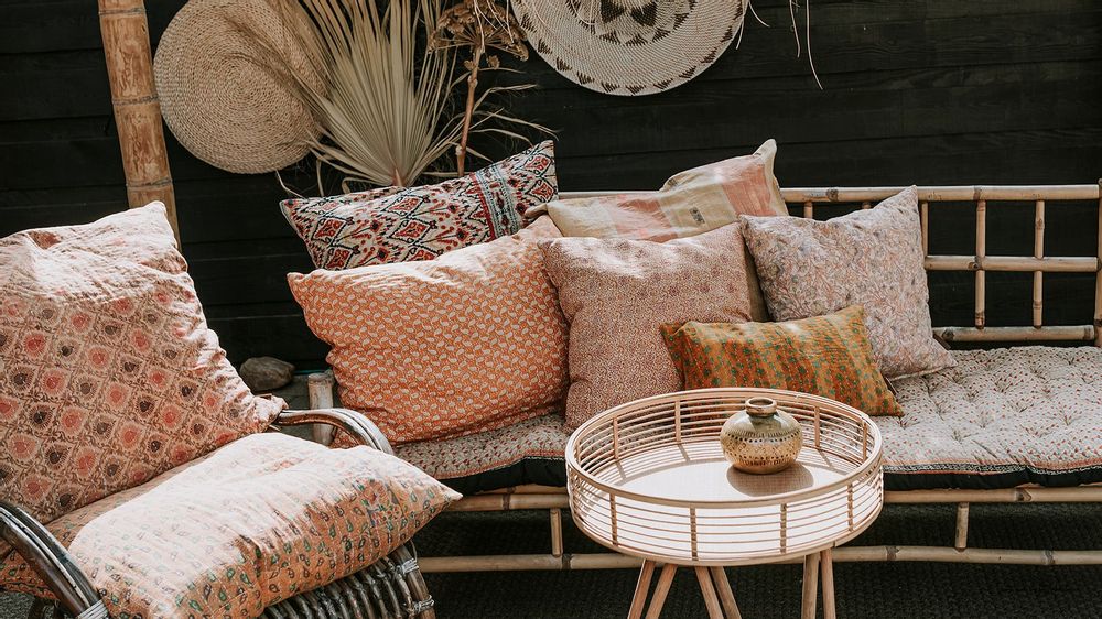 Coussins textile - Coussin Sari Kantha - QUOTE COPENHAGEN APS