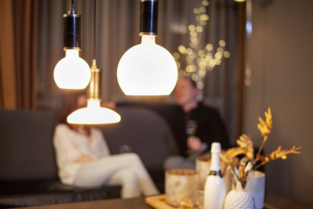 Decorative objects - LED FLOATING GLOBE 125 MILKY SATIN GLASS - SEGULA LED LIGHTING