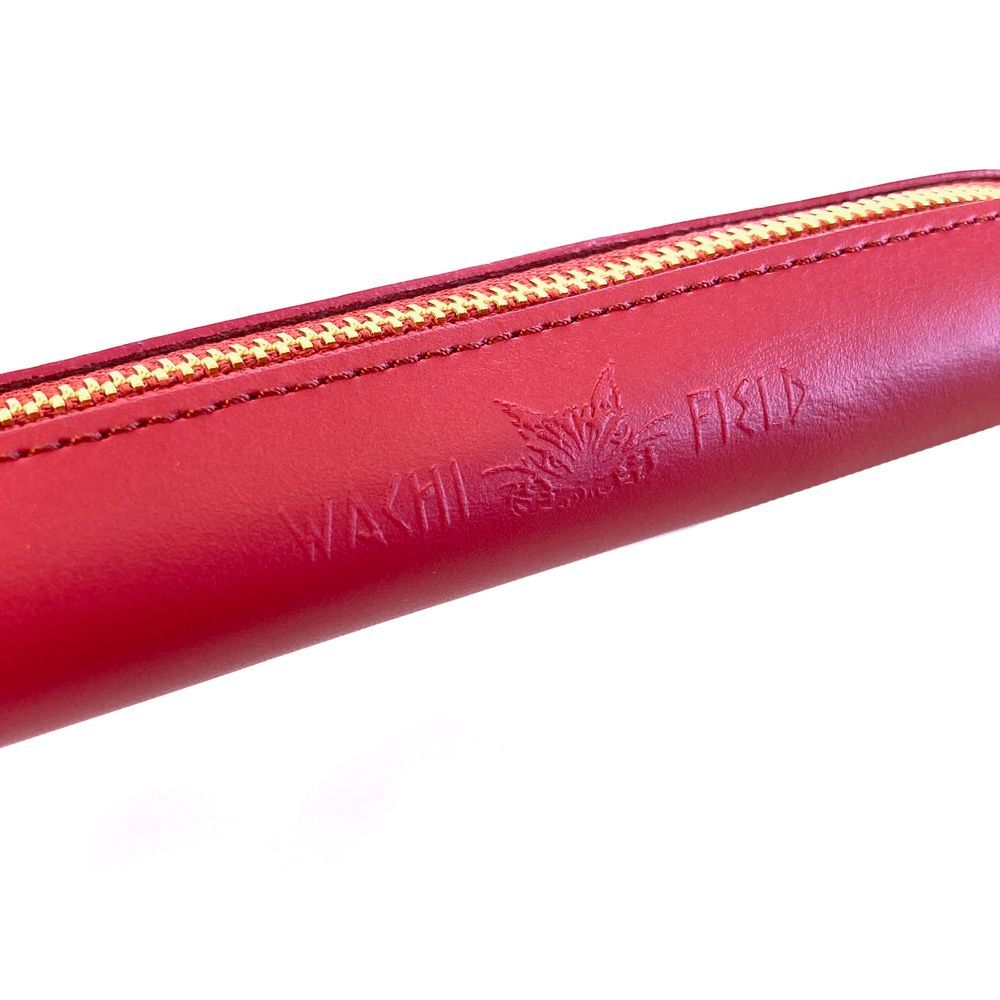Leather goods - Pastel leather slim pen case - WACHIFIELD
