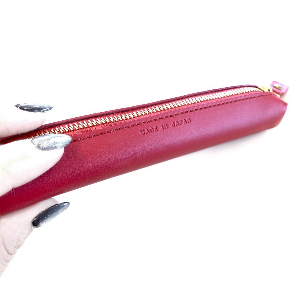 Leather goods - Pastel leather slim pen case - WACHIFIELD